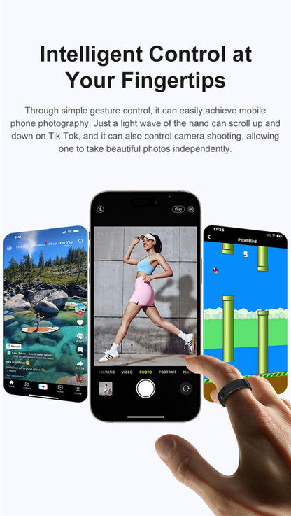 Elegant Health Tracking Smart Ring